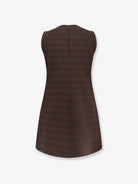 MM6 Maison Margiela Wool blend short dress - Brown/Black
