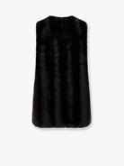 MM6 Maison Margiela Faux shearling short dress - Brown