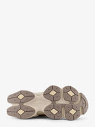 New Balance 9060 mesh and suede low-top sneakers - Mushroom