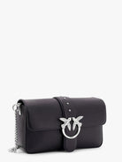 Pinko Love one classic leather shoulder bag - Nero