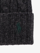 Polo Ralph Lauren Wool blend cable knit beanie hat - Barclay Grey Hthr