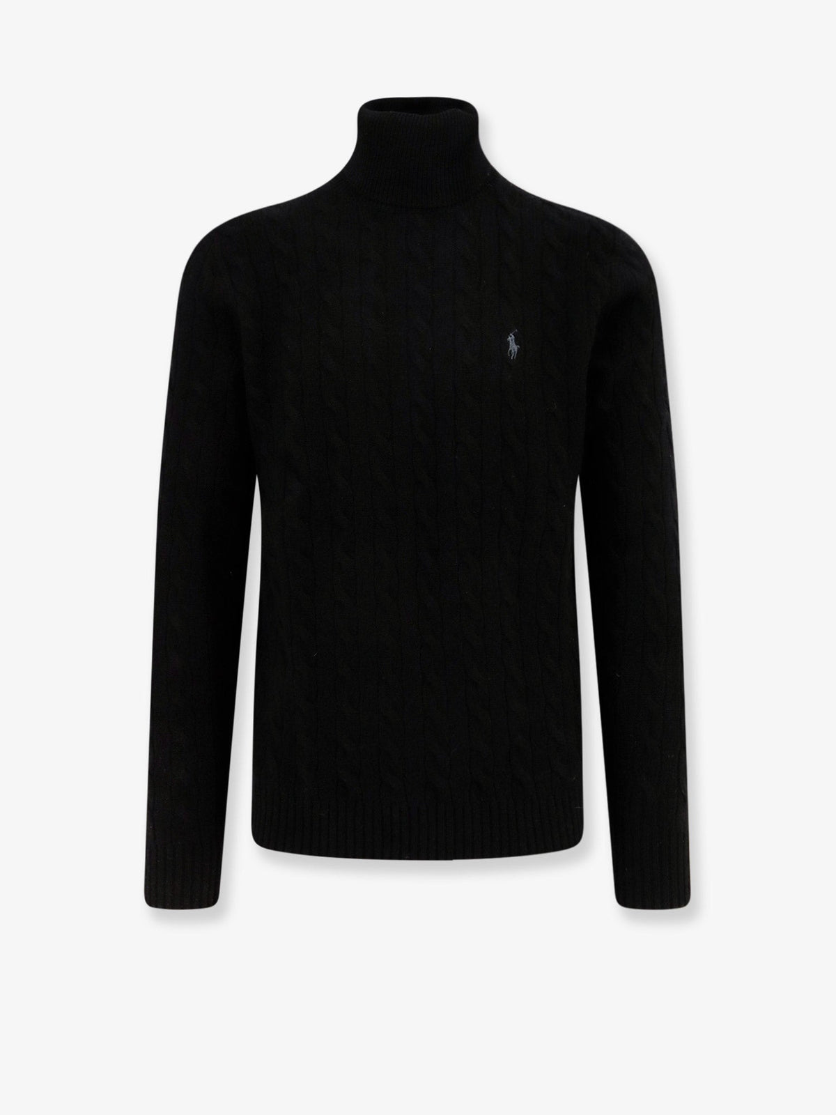 Polo Ralph Lauren Wool and cashmere sweater with frontal logo - Polo Black