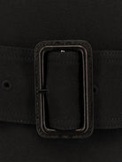 Saint Laurent Certified wool coat with belt - Noir