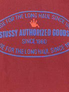 Stüssy Authorized Crew cotton blend sweatshirt - Wine