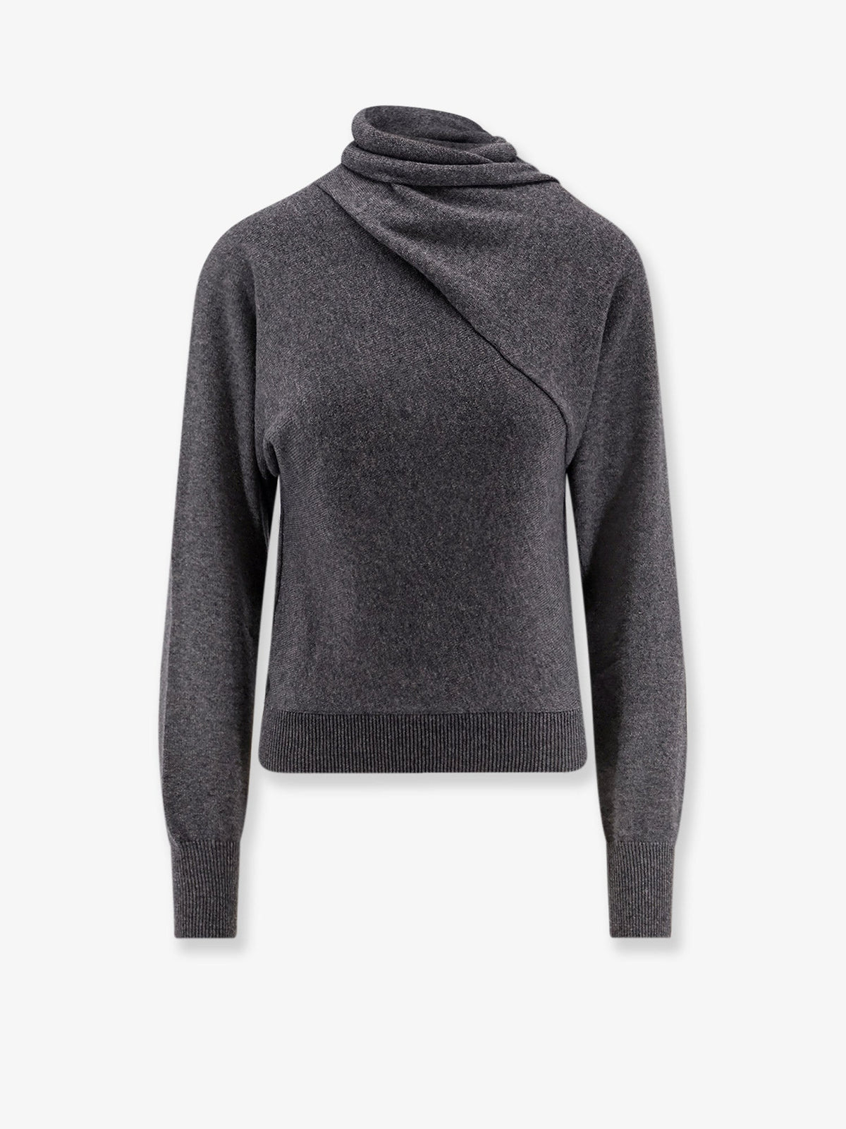 Tom Ford Cashmere and cotton turtleneck sweater - Dark Grey Melange
