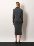 Tom Ford Cashmere and cotton turtleneck sweater - Dark Grey Melange