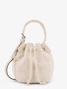 Tory Burch T Monogram Terry Mini canvas bucket bag - New Ivory