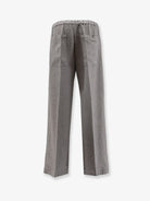 Toteme Viscose trousers - Mid Grey Melange