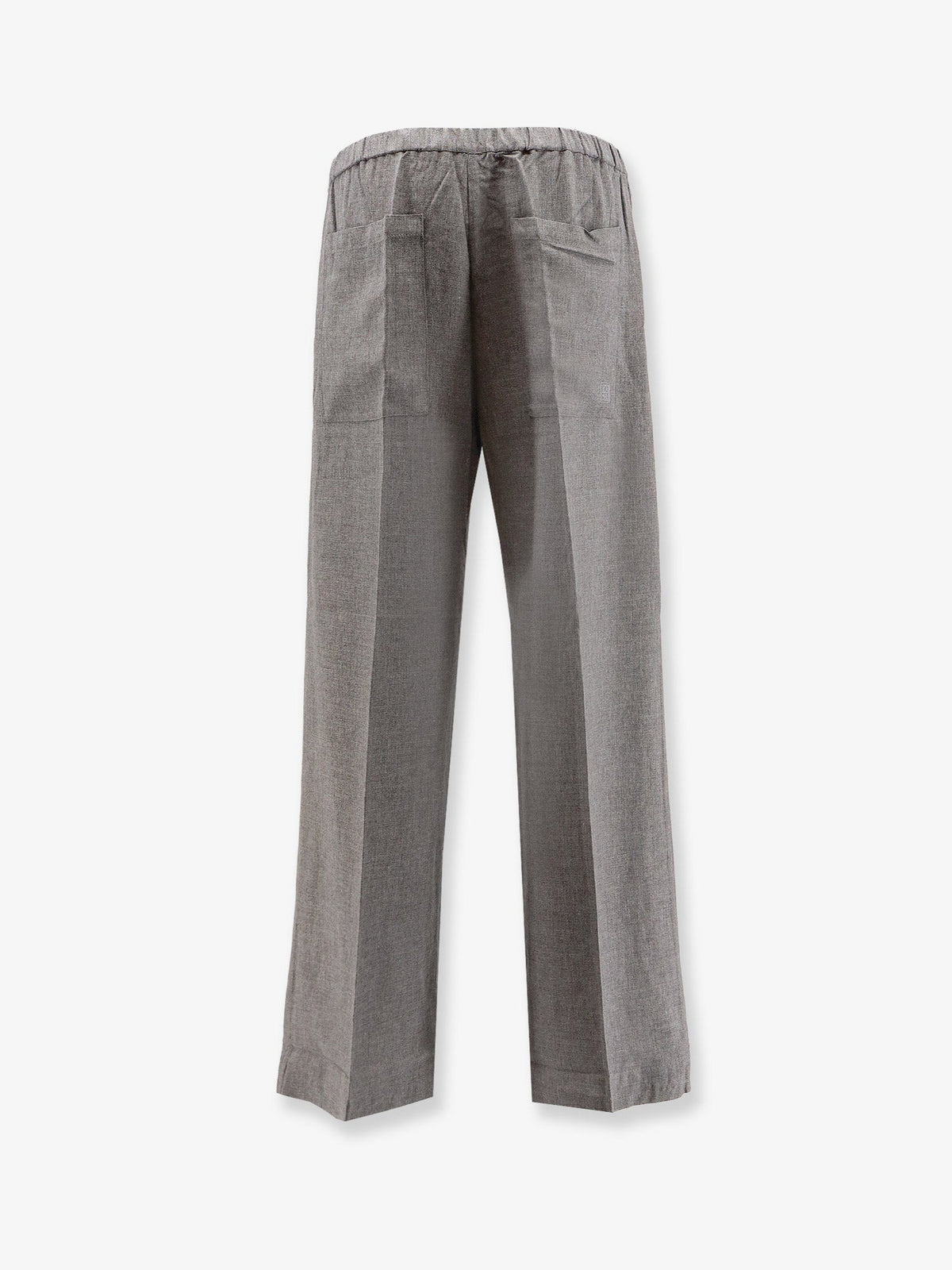 Toteme Viscose trousers - Mid Grey Melange