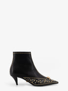 Versace Leather ankle boots - Black-Versace Gold+Palladium