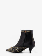 Versace Leather ankle boots - Black-Versace Gold+Palladium