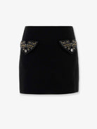 Versace Virgin wool mini skirt - Black