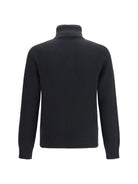 Ami Paris Embroidered logo high-neck Sweater - Noir