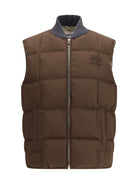 Miu Miu Gabardine Down Vest - Ebony