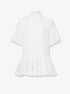 Alaïa Peplum virgin wool sweater - Blanc