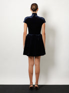 Alaïa Short velvet dress - Minuit