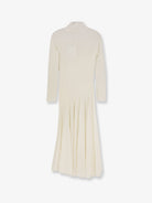 Alaïa Long wool dress - Blanc
