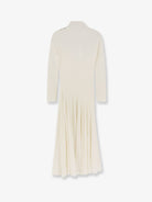 Alaïa Long wool dress - Blanc