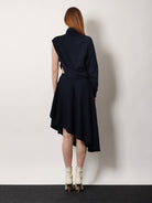 Alaïa Cut-Out virgin wool dress - Minuit