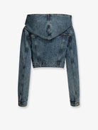 Alaïa Hooded denim jacket - Bleu Neige