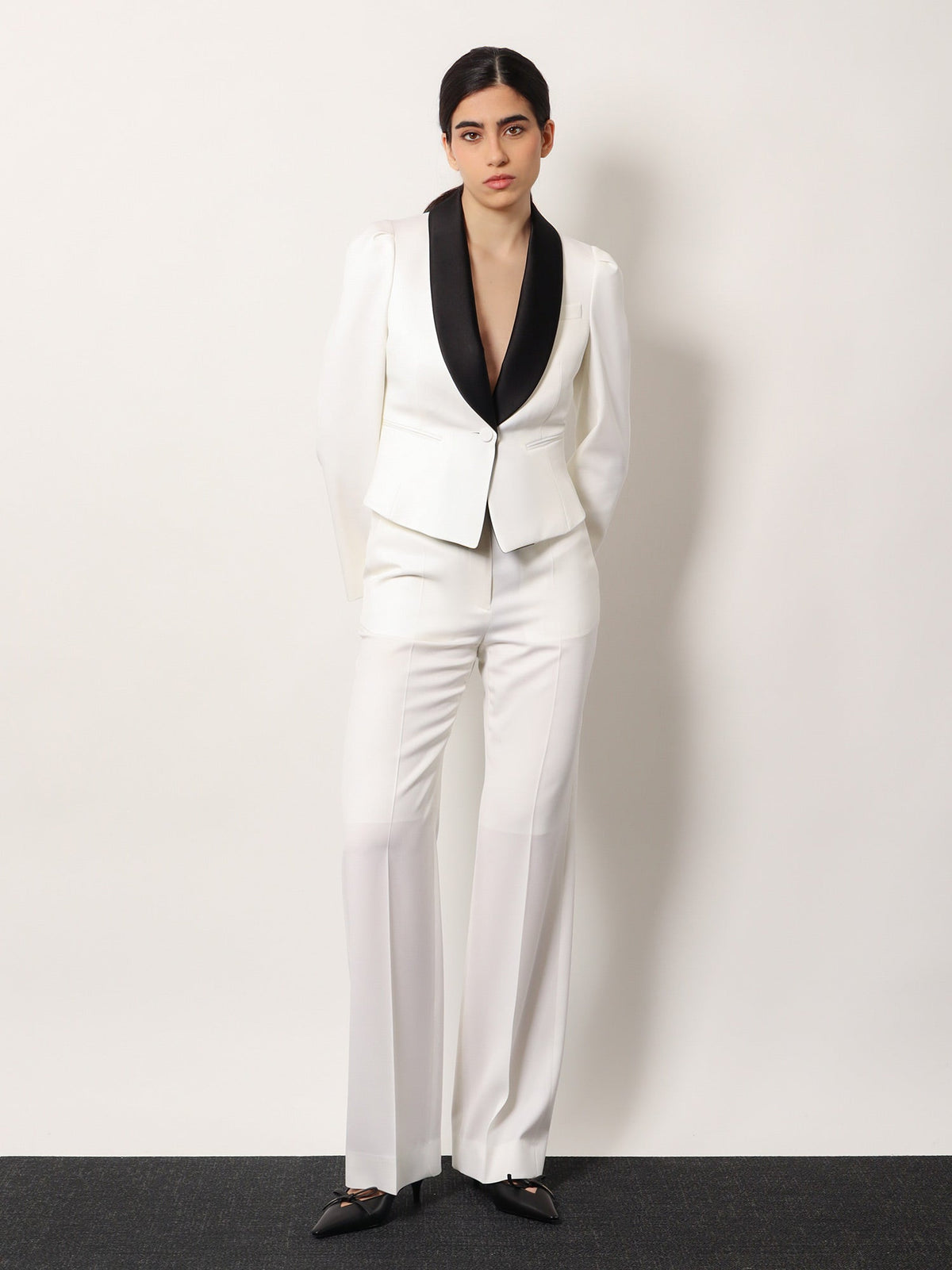 Alexander McQueen Wool trousers - Soft White