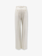 Alexander McQueen Wool trousers - Soft White