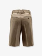 Ami Paris Virgin wool shorts - Beige Taupe
