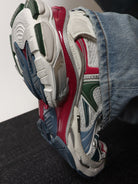 Balenciaga Runner low-top mesh sneakers - Wht/Dk Green/Blu/Pnk