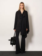Balenciaga Viscose trousers with flared bottom - Nero