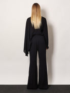 Balenciaga Viscose trousers with flared bottom - Nero