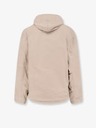 Balenciaga Cotton blend jacket with embroidered logo on the front - Light Beige