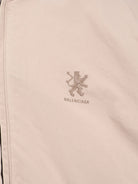 Balenciaga Cotton blend jacket with embroidered logo on the front - Light Beige