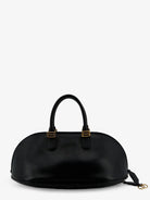 Balenciaga Bolero Bowling Medium Leather Bag - Blackplum