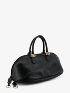 Balenciaga Bolero Bowling Medium Leather Bag - Blackplum