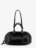 Balenciaga Bolero Bowling Medium Leather Bag - Blackplum