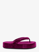 Balenciaga Jet Lag Stretch Velvet Sandals - Purple