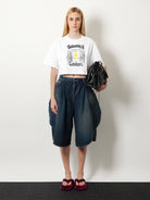 Balenciaga Cotton Bermuda shorts - Dark Ocean