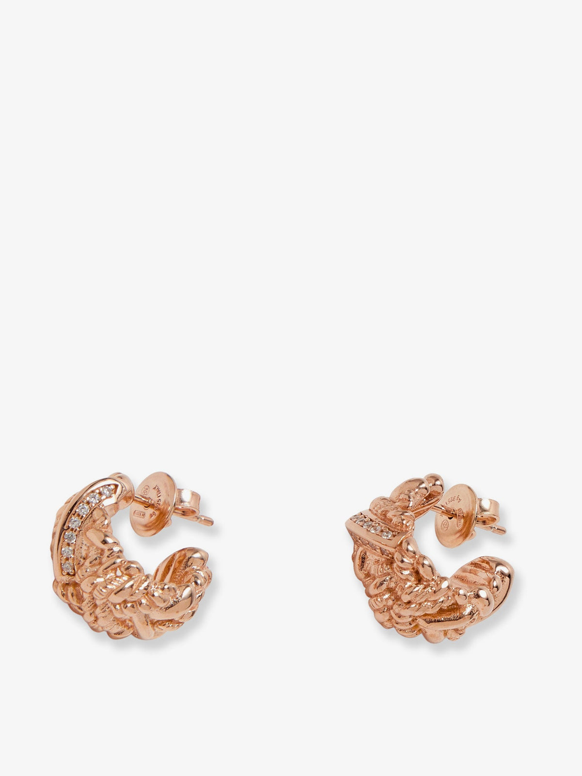Bottega Veneta Brass earrings with gold finishes - White