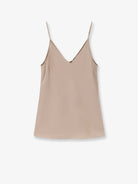 Brunello Cucinelli Stretch silk top - Sand