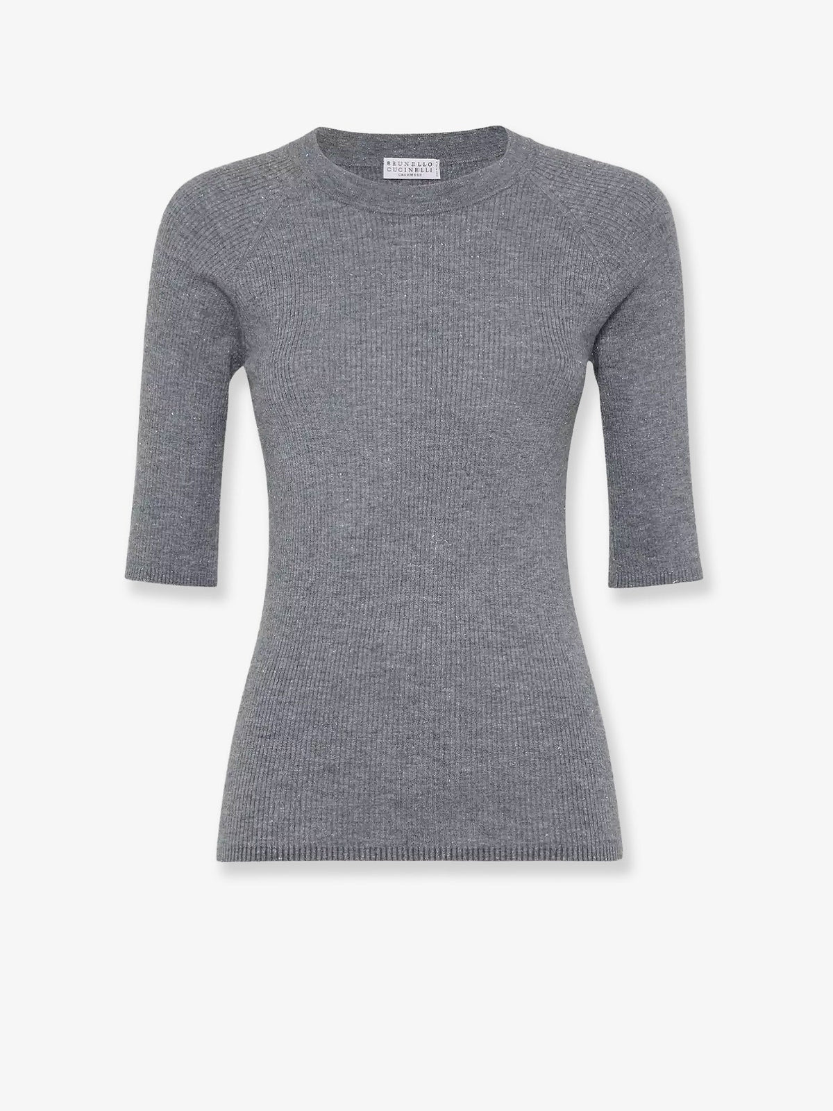 Brunello Cucinelli Cashmere and viscose blend lurex sweater - Ciottolo