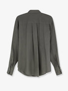 Brunello Cucinelli Linen shirt with Monili detail - Kaki