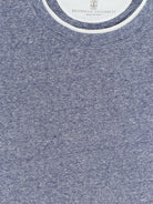 Brunello Cucinelli Linen and cotton blend T-shirt - New Denim Off White