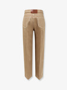 Celine Boyfriend 002 cotton trousers - Lattelightstonewash