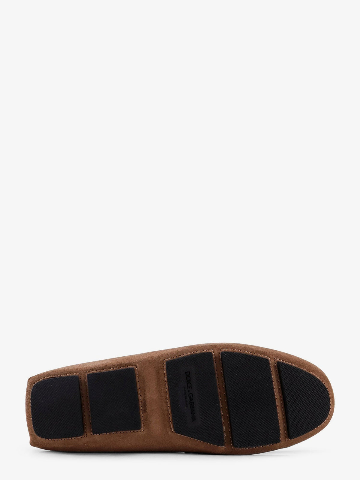 Dolce & Gabbana Suede loafer with leather inserts - Nocciola Moro