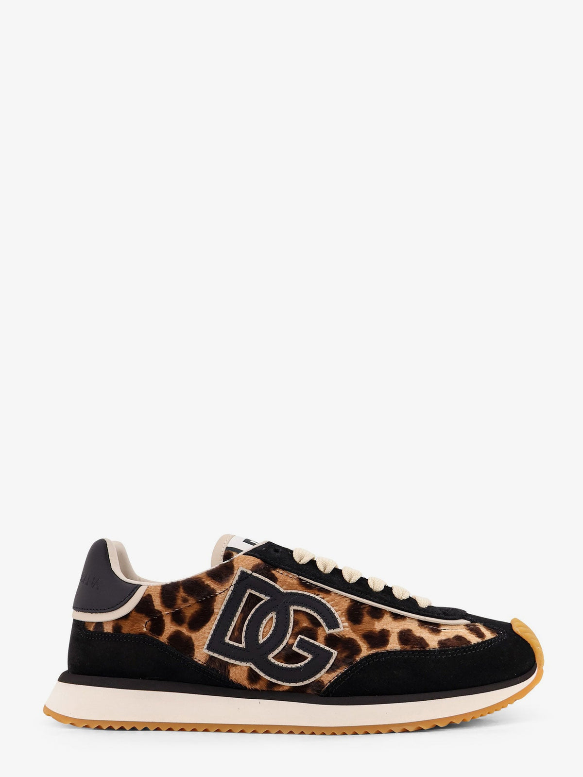 Dolce & Gabbana Suede sneakers with animal print - Leonero