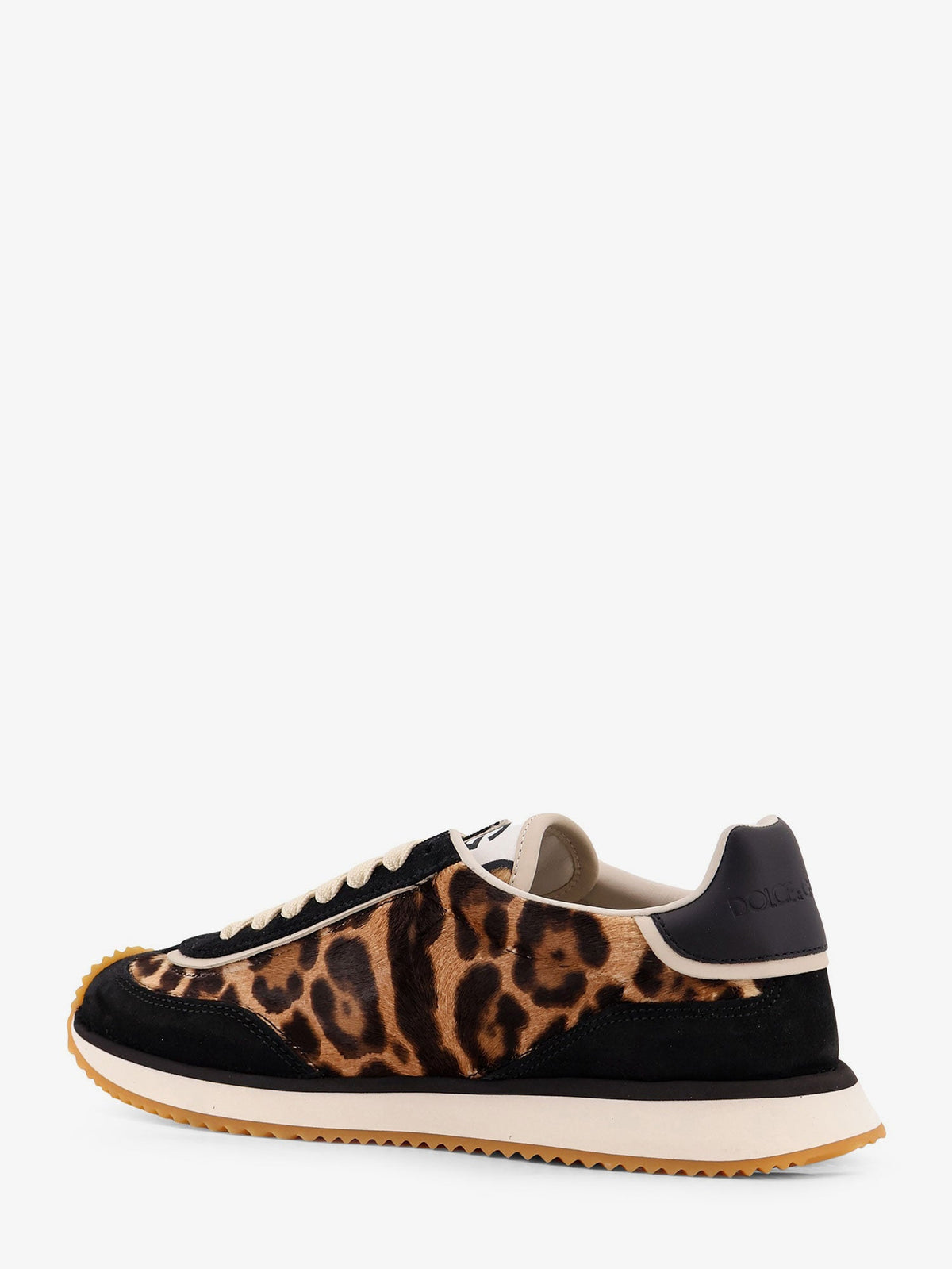 Dolce & Gabbana Suede sneakers with animal print - Leonero