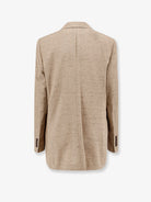 Dolce & Gabbana Viscose and linen blazer - Melangebiancobeige