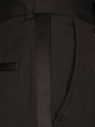 Dolce & Gabbana Tuxedo virgin wool and silk trousers - Nero