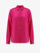 Dries Van Noten Casia silk shirt - Fuchsia