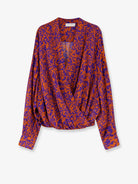 Dries Van Noten Camiel cotton shirt with multicolor print - Orange